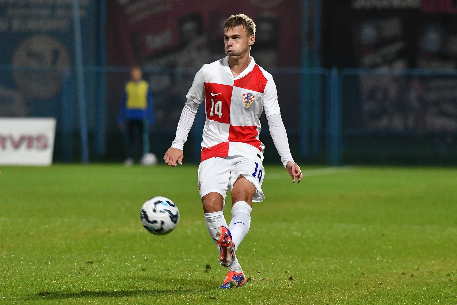 11.10.2024., Gradski stadion Ivan Kusek Apas, Koprivnica - Kvalifikacije za UEFA Europsko U-21 prvenstvo, skupina G, Hrvatska - Andora.
Photo: Vjeran Zganec Rogulja/PIXSELL Photo: Vjeran Zganec Rogulja/PIXSELL