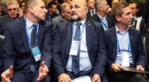 12.12.2024., Maksimir, Zagreb - Redovna skupstina GNK Dinamo. Marko Maric, Darko Podnar, Hrvoje Puhalo, Zvonimir Manenica, Zrinko Hrzic, Ivan Naukovic. Photo: Goran Stanzl/PIXSELL