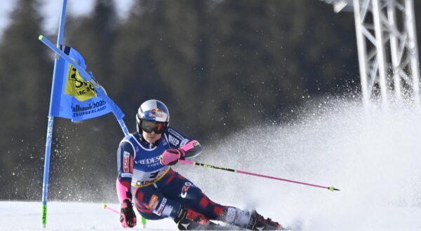 13.02.2025., Saalbach, Austrija - Svjetsko skijasko prvenstvo 2025 - prva voznja veleslalom zene. Zrinka Ljutic Photo: Igor Soban/PIXSELL