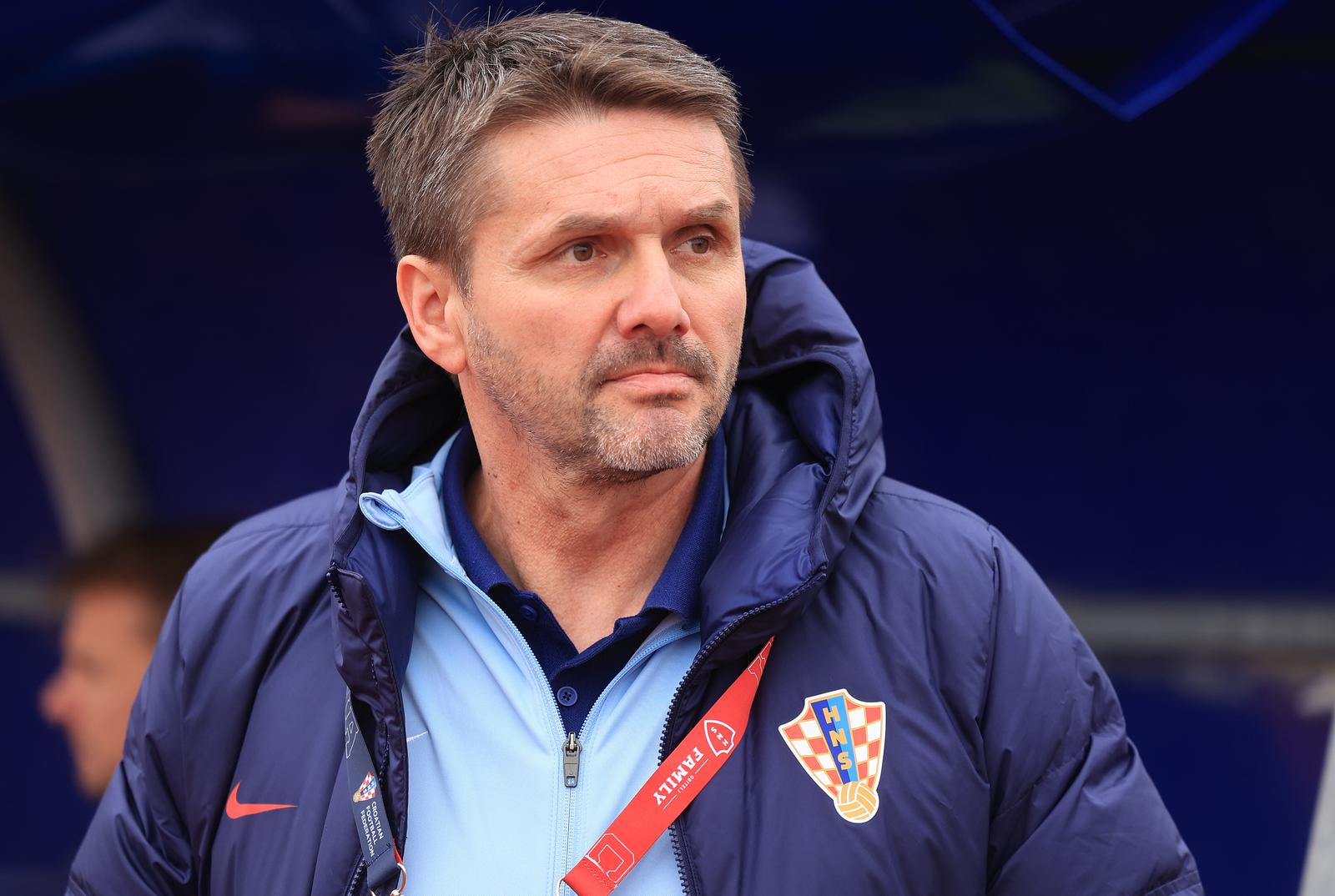13.11.2024., stadion Branko Cavlovic Cavlek, Karlovac - Kvalifikacijski turnir U19 reprezentacija Hrvatske i Armenije u okviru prvog kvalifikacijskog kola za odlazak na Europsko prvenstvo u Rumunjskoj iduce godine. Photo: Marko Prpic/PIXSELL