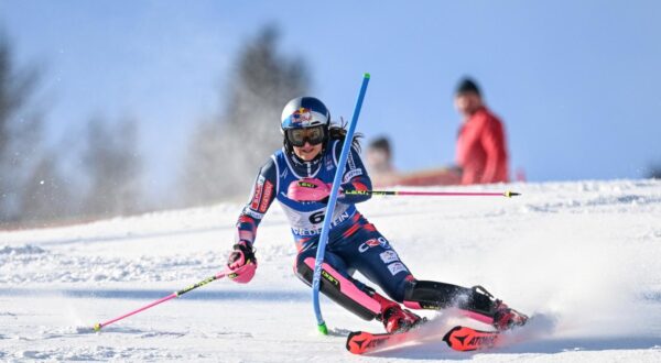 15.02.2025., Saalbach, Austrija - FIS Svjetsko prvenstvo u skijanju, zenski slalom, prva voznja. Zrinka Ljutic Photo: Igor Soban/PIXSELL