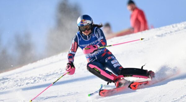 15.02.2025., Saalbach, Austrija - FIS Svjetsko prvenstvo u skijanju, zenski slalom, prva voznja. Zrinka Ljutic Photo: Igor Soban/PIXSELL