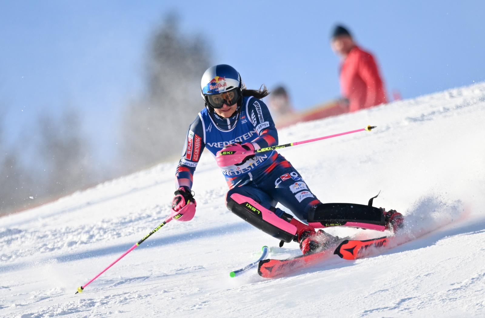 15.02.2025., Saalbach, Austrija - FIS Svjetsko prvenstvo u skijanju, zenski slalom, prva voznja. Zrinka Ljutic Photo: Igor Soban/PIXSELL