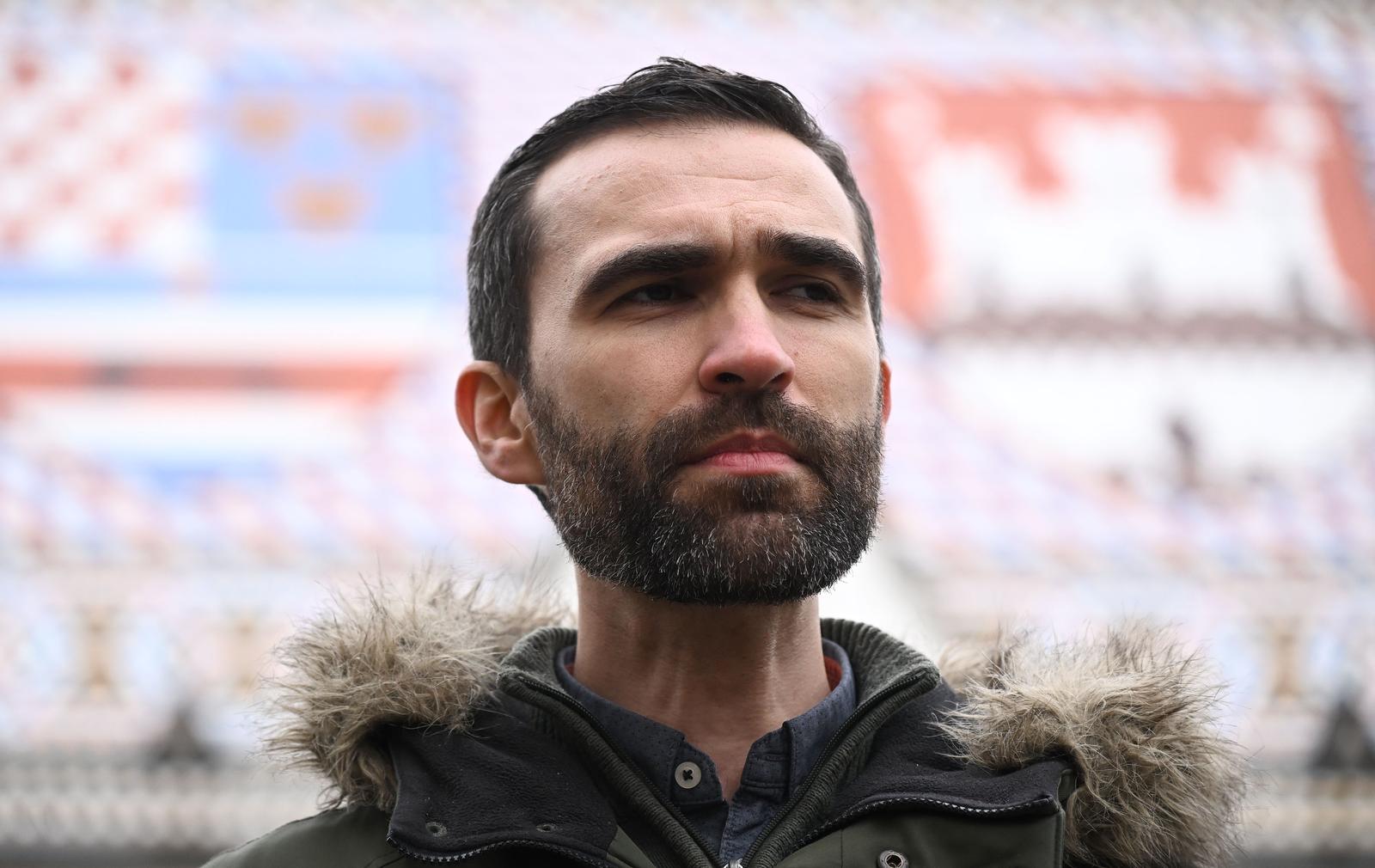 15.03.2025., Zagreb - Nezavisni sindikat zaposlenih u srednjim skolama Hrvatske Zrinko Turalija, Nezavisni sindikat znanosti i visokog obrazovanja Matija Kroflin i Skolski sindikat Preporod Zeljko Stipic odrzali su konferenciju za medije o datumu strajka u obrazovanju i znanosti te placama.  Photo: Marko Lukunic/PIXSELL