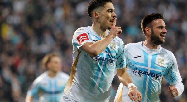 16.03.2025., Rijeka - Utakmica SuperSport HNL-a 24/25, 26 kolo, HNK Rijeka - HNK Hajduk.
Photo: Goran Kovacic/PIXSELL Photo: Goran Kovacic/PIXSELL