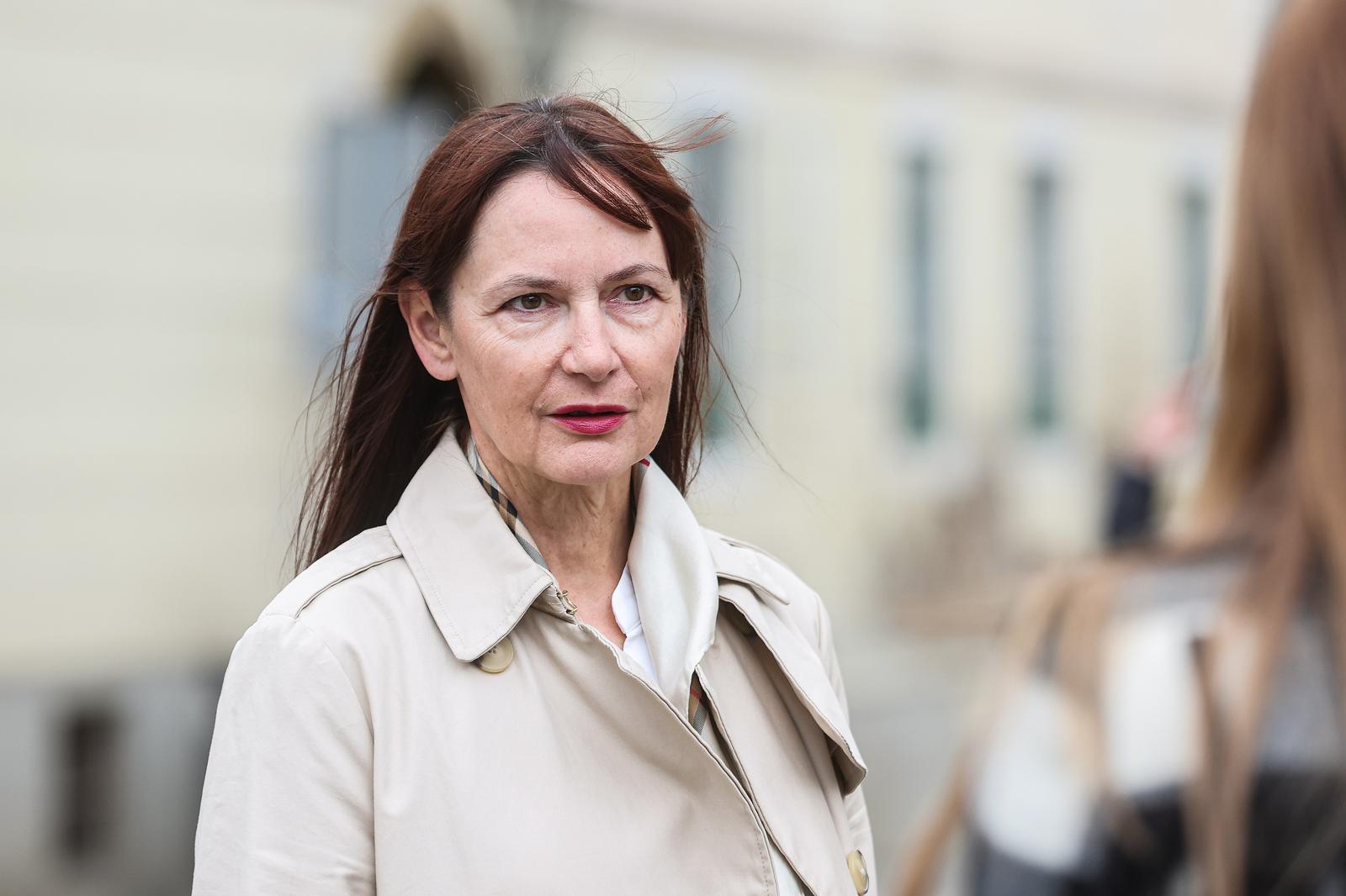 17.09.2024., Zagreb - Dolazak clanova parlamentarne vecine na sastanak u Banske dvore. Vesna Vucemilovic Photo: Luka Stanzl/PIXSELL