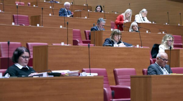 18.03.2025., Zagreb - U nastavku 5. sjednice Sabor raspravlja o Prijedlogu zakona o izmjenama i dopunama Zakona o socijalnoj skrbi. Photo: Patrik Macek/PIXSELL