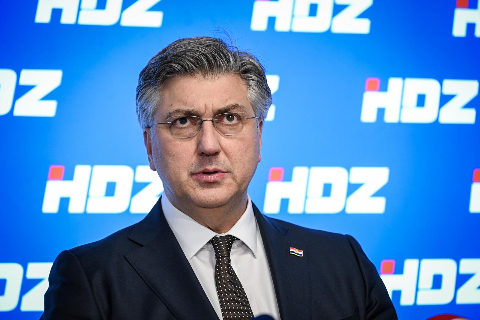 18.03.2025., Zagreb - Zajednicka sjednica Predsjednistva i Nacionalnog odbora HDZ-a. Izjava premijera Andreja Plenkovica Photo: Josip Regovic/PIXSELL