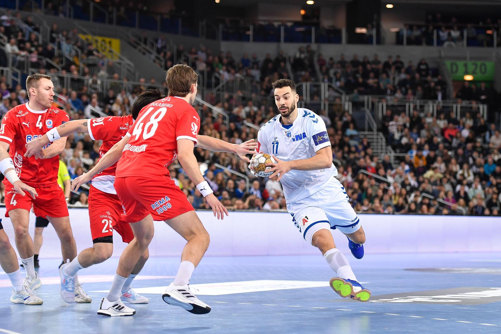 19.02.2025., Arena Zagreb, Zagreb - Machineseeker EHF Liga prvaka, skupina B, 12. kolo, RK Zagreb - Kolstad Handbold. Zvonimir Srna Photo: Marko Juric/PIXSELL