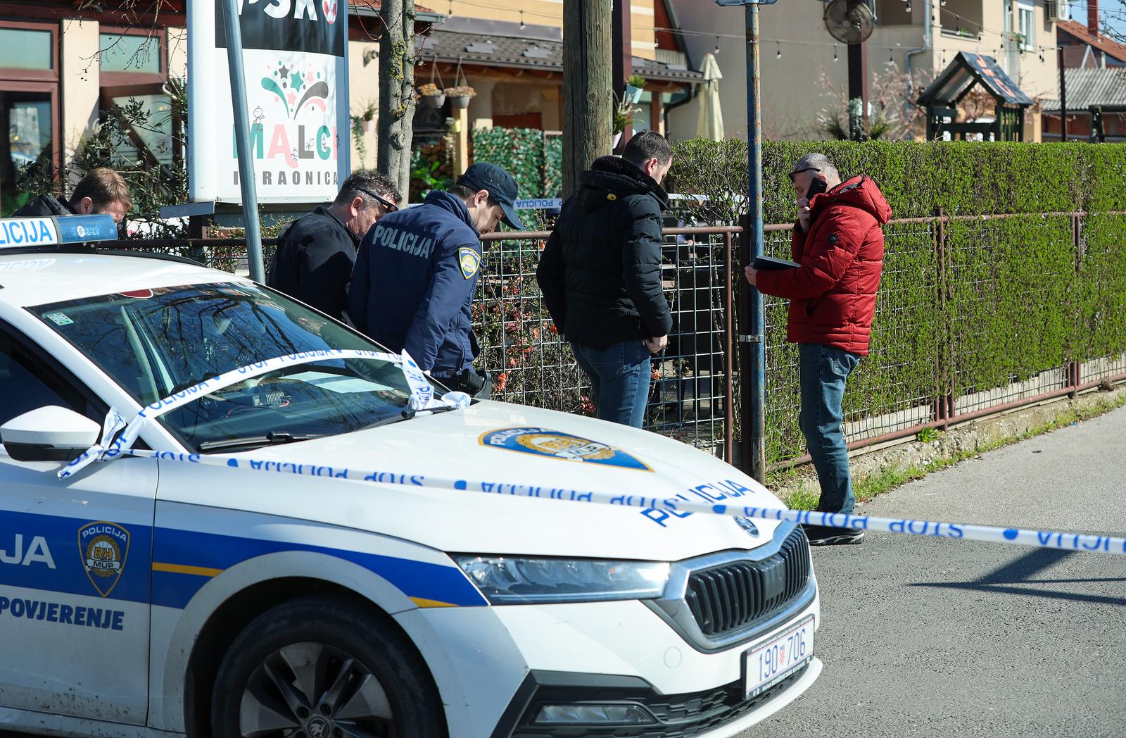 19.03.2025., Zagreb - Policijski ocevid na adresi Stefanovecki zavoj I 21 u Dubravi gdje je navodno doslo do pucnjave. Photo: Sanjin Strukic/PIXSELL