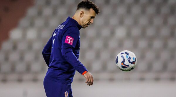 19.03.2025., Split - Trening igraca hrvatske nogometne reprezentacije na stadionu Poljud uoci prve utakmice cetvrtfinala Lige nacija izmedju Hrvatske i Francuske. Ivan Perisic Photo: Zvonimir Barisin/PIXSELL