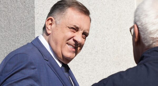 21.03.2025., Akademija nauka i umjetnosti RS, Banja Luka (BiH) - Predsjednik Republike Srpske Milorad Dodik sudjelovao na znanstvenom skupu „Dejtonski mirovni sporazum – 30 godina mira i stabilnosti“. Photo: Dejan Rakita/PIXSELL/PIXSELL