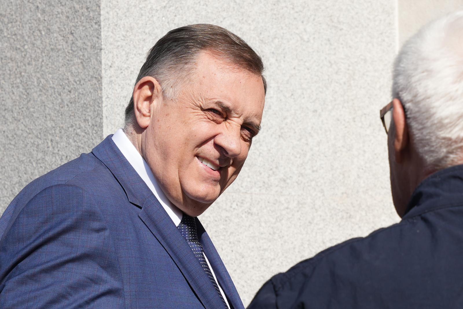 21.03.2025., Akademija nauka i umjetnosti RS, Banja Luka (BiH) - Predsjednik Republike Srpske Milorad Dodik sudjelovao na znanstvenom skupu „Dejtonski mirovni sporazum – 30 godina mira i stabilnosti“. Photo: Dejan Rakita/PIXSELL/PIXSELL