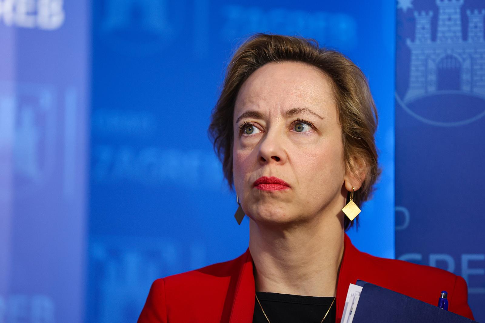 21.03.2025., Zagreb - Na konferenciji za medije u Gradskoj upravi predstavljen je Katalog imovine. zamjenica gradonacelnika Zagreba Danijela Dolenec Photo: Goran Stanzl/PIXSELL