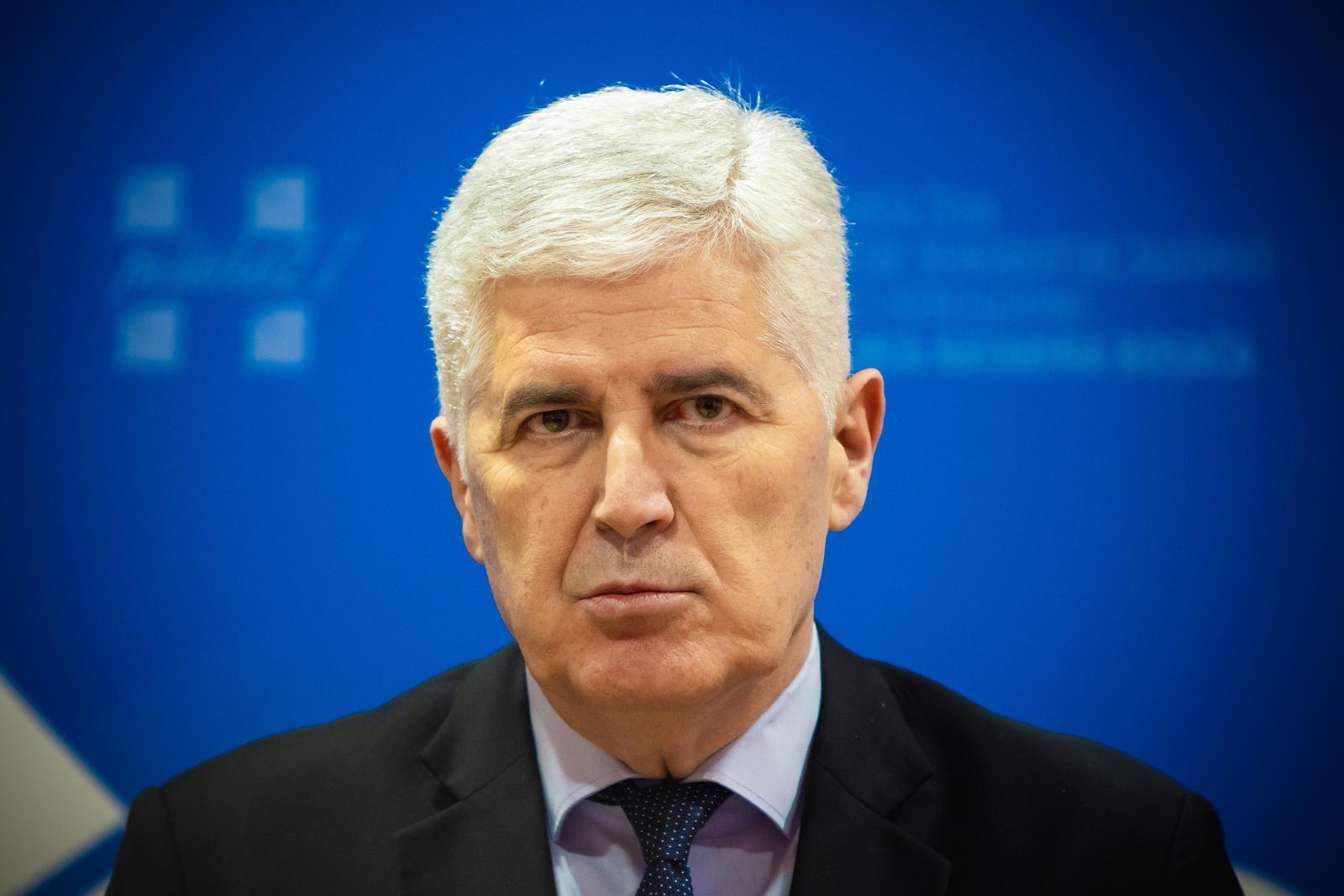 21.03.2025., Mostar, Bosna i Hercegovinap Press konferencija nakon sastanka Trojke i HDZ- BiH. Photo: Denis Kapetanovic/PIXSELL