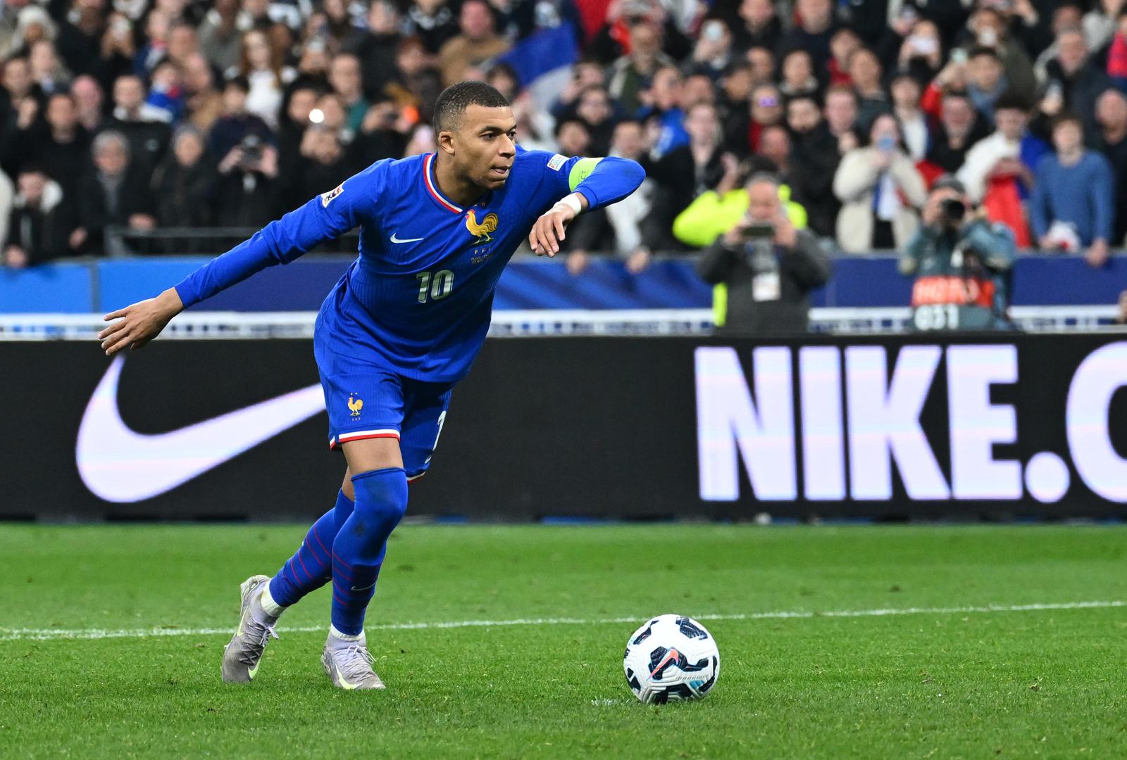 23.03.2025., Pariz, Francuska - UEFA Liga nacija, cetvrtfinale, druga utakmica, Francuska - Hrvatska. Kylian Mbappe Photo: Icon Sport/PIXSELL
