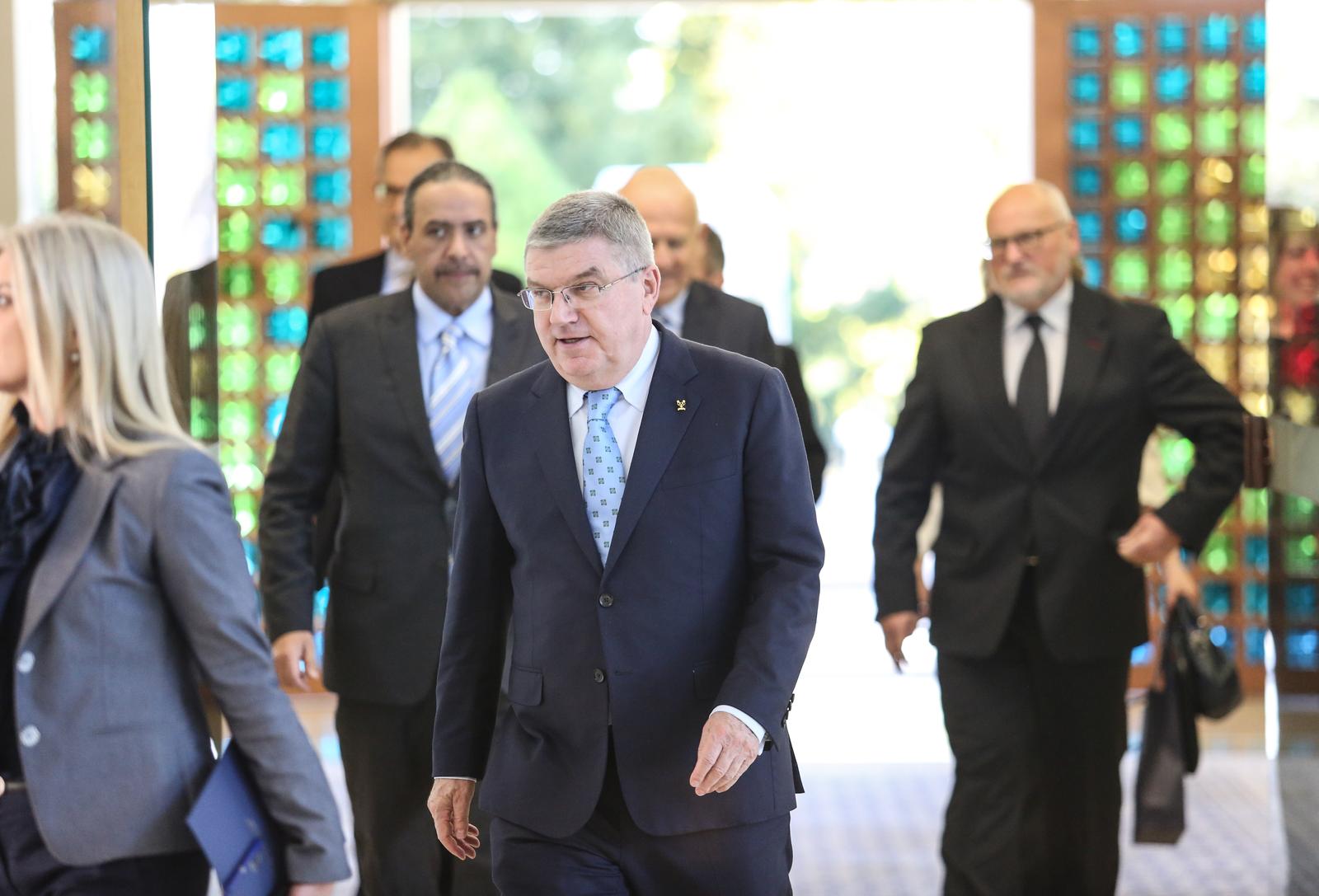 24.11.2017., Zagreb - Izaslanstvo europskih olimpijskih odbora na celu sa predsjednikom MOO Thomasom Bachom u posjetu Predsjednici Republike Hrvatske Kolindi Grabar-Kitarovic.    Thomas Bach      Photo: Igor Soban/PIXSELL