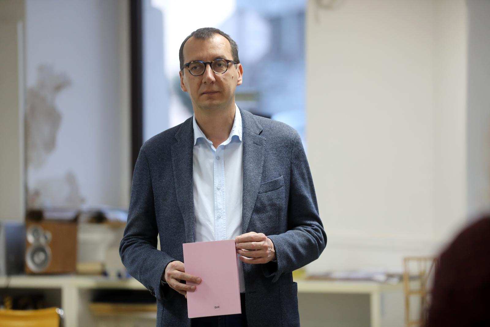 25.03.2025., Rijeka - Otvorenje bijenalne izlozbe Drustva arhitekata Rijeka za 2023 i 2024 godinu, u prostoru Drustva arhitekata Rijeka. Izlozbu su otvorili predsjednica drustva arhitekata Gorana Stipec Brlic i gradonacelnik Marko Filipovic.
Photo: Goran Kovacic/PIXSELL Photo: Goran Kovacic/PIXSELL