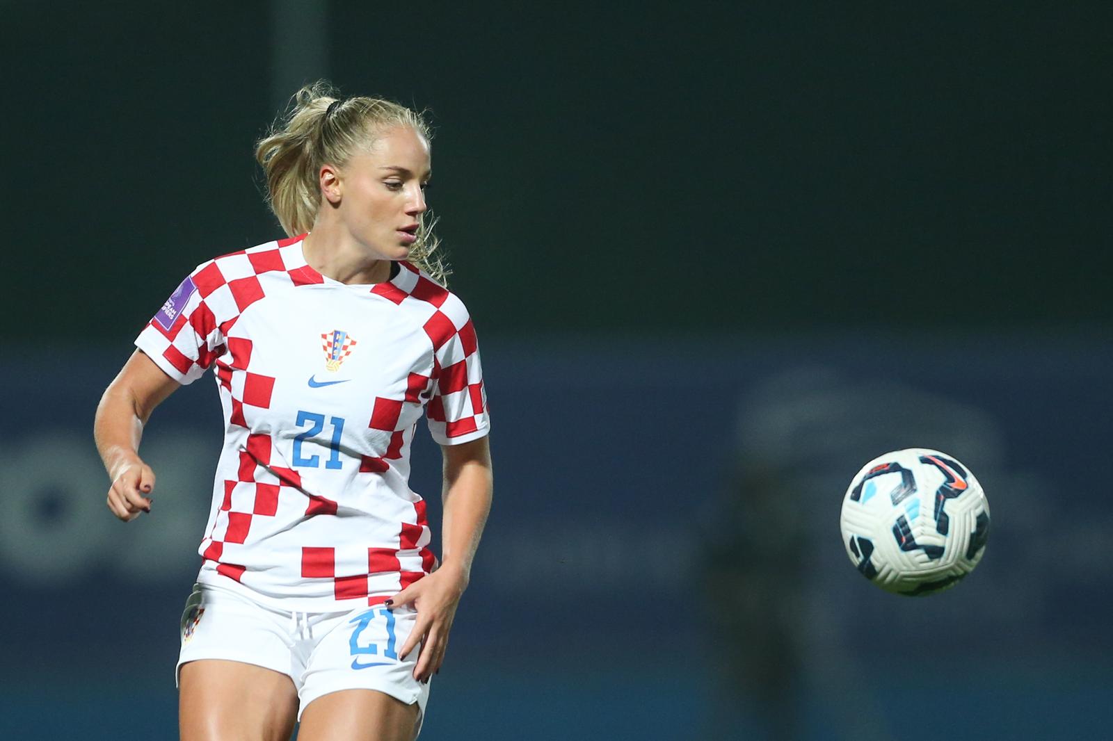 25.10.2024., stadion Andjelko Herjavec, Varazdin - Prva utakmica dodatnih kvalifikacija za Europsko prvenstvo nogometasica, Hrvatska - Sjeverna Irska. Photo: Luka Batelic/PIXSELL