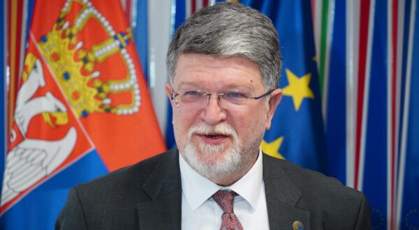 26, February, 2025, Belgrade - The European Parliament rapporteur for Serbia, Tonino Picula, took the opportunity to talk to journalists in Belgrade at the end of his visit. Tonino Picula. Photo: M.M./ATAImages

26, februar, 2025, Beograd - Izvestilac Evropskog parlamenta za Srbiju Tonino Picula iskoristio je priliku da razgovara sa novinarima u Beogradu na kraju svoje posete. Photo: M.M./ATAImages Photo: M.M/ATA Images/PIXSELL