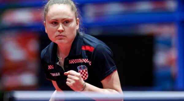 26.06.2022., Zagreb, Dom Sportova - WTT Contender Zagreb 2023.Kvalifikacije zene,  Andrea Pavlovic, Hrvatske - Lam Yee Lok, Hong Kong. Photo: Igor Kralj/PIXSELL