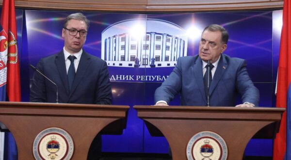 Aleksandar Vučić i Milorad Dodik