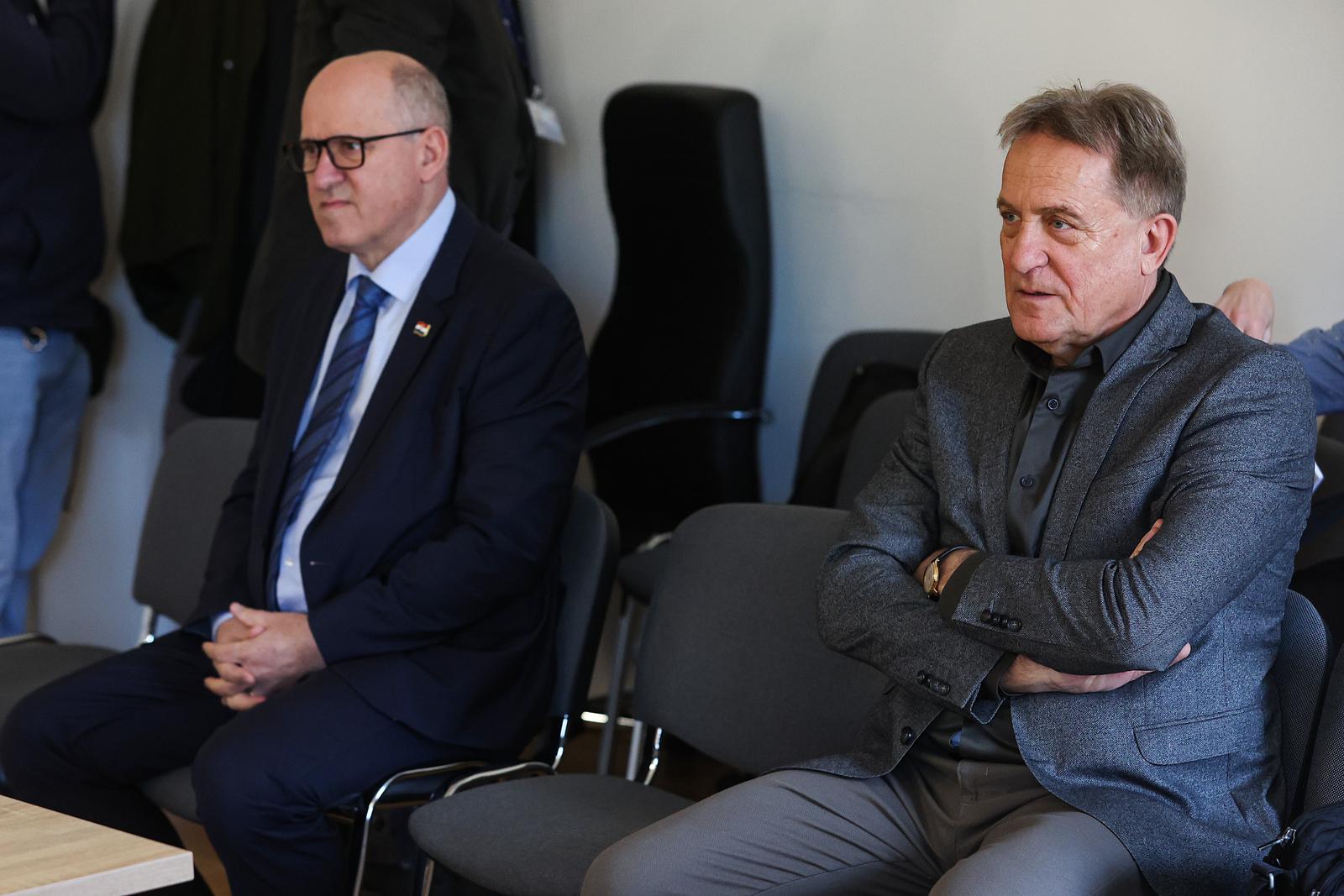 28.01.2025., Zupanijski sud, Zagreb - Na sudjenju Bozidaru Kalmeti kod sutkinje Sanje Nole na Zupanijskom sudu u Zagrebu svjedocio je Branko Bacic. Photo: Goran Stanzl/PIXSELL