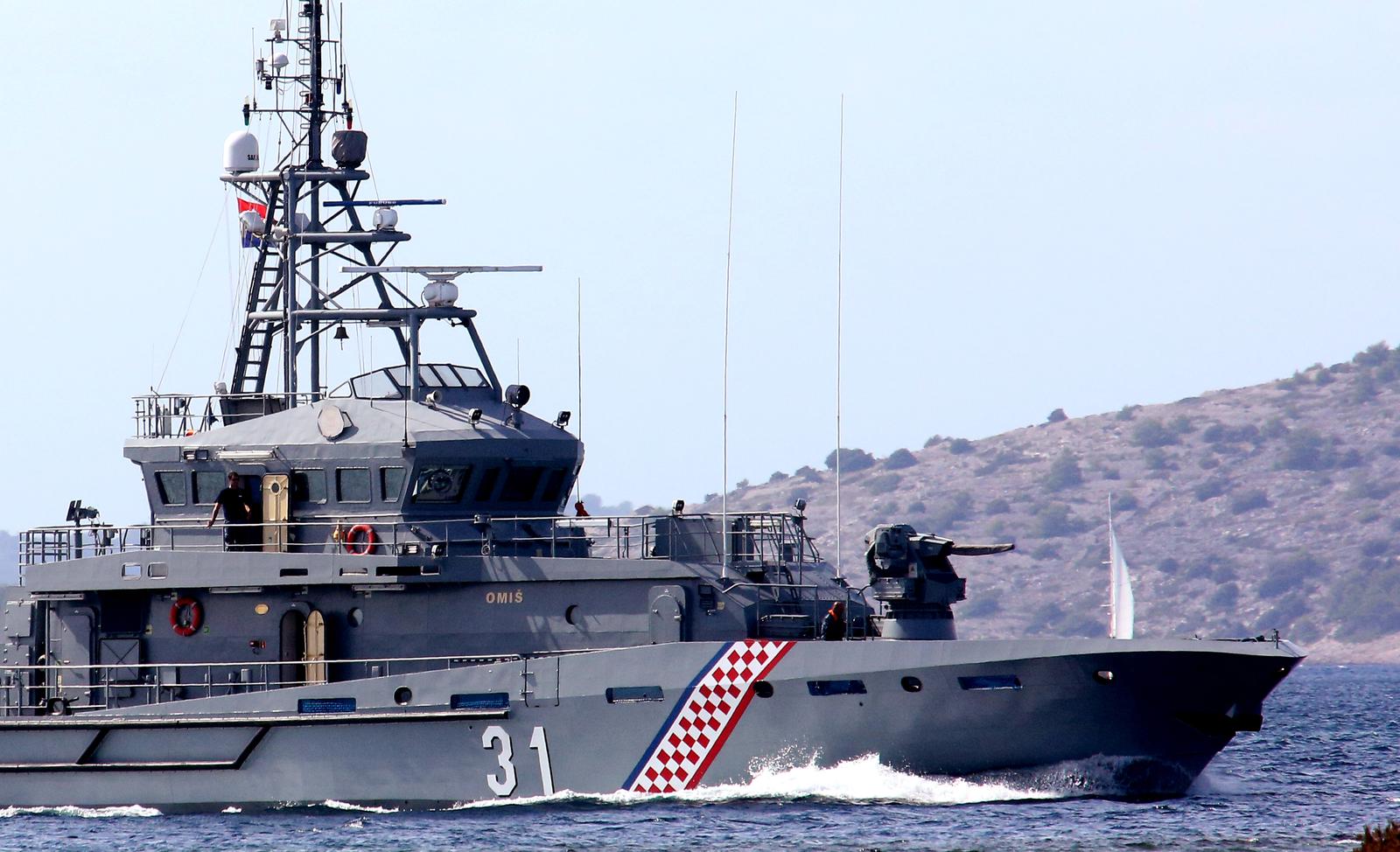 30.09.2022., Sibenik - Obalni ophodni brod Omis, oznake OOB-31. Radi se o prototipu ophodnog broda, izgradjenog za potrebe Obalne straze RH. Photo: Dusko Jaramaz/PIXSELL