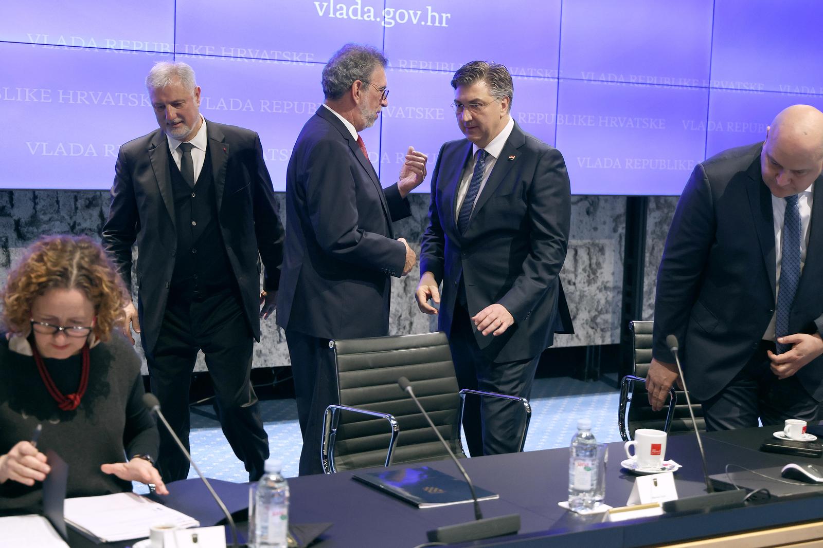 31.03.2025., Zagreb - U NSK je odrzana sjednica Gospodarsko socijalnog vijeca na kojoj je sudjelovao i premijer Andrej Plenkovic. Photo: Patrik Macek/PIXSELL