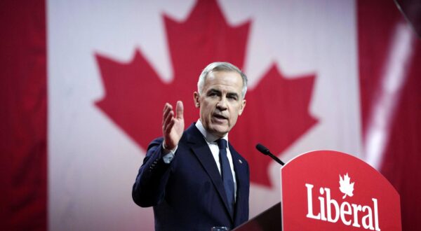 Mark Carney, Leader of the Liberal Party of Canada, speaks after being announced the winner at the Liberal Leadership Event in Ottawa, on Sunday, March 9, 2025. Photo by Justin Tang/Canadian Press/ABACAPRESS.COM Photo: CP/ABACA/ABACA