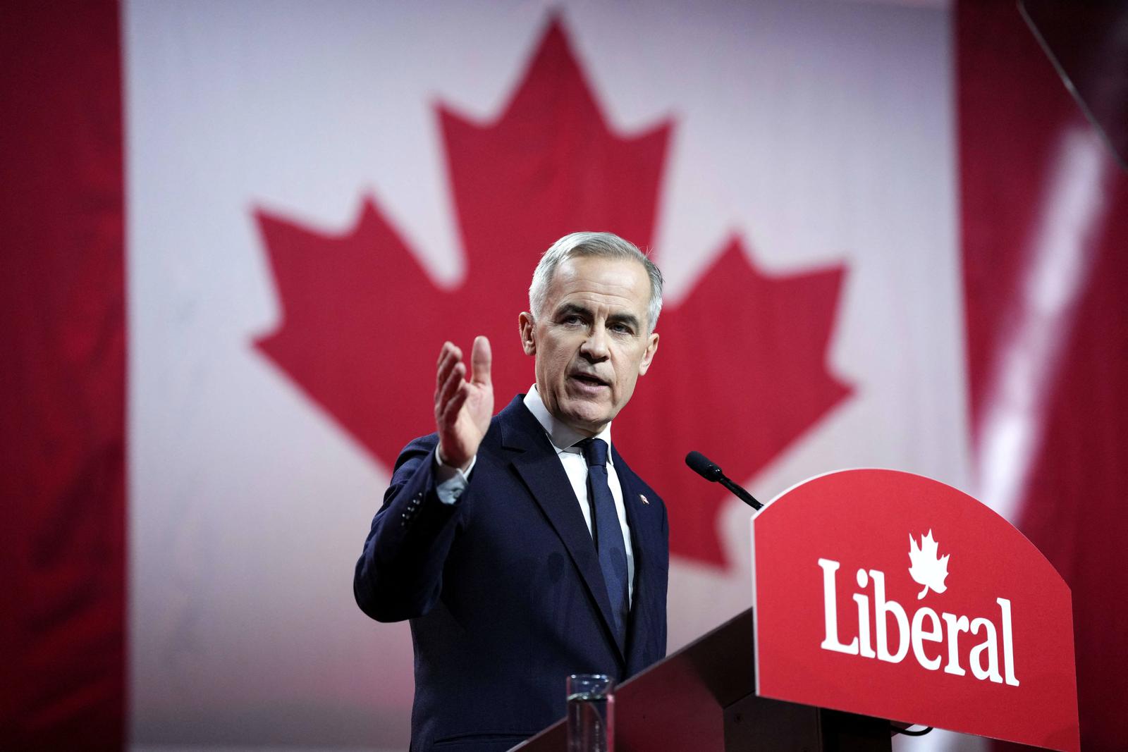 Mark Carney, Leader of the Liberal Party of Canada, speaks after being announced the winner at the Liberal Leadership Event in Ottawa, on Sunday, March 9, 2025. Photo by Justin Tang/Canadian Press/ABACAPRESS.COM Photo: CP/ABACA/ABACA