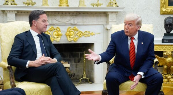 Mark Rutte i Donald Trump