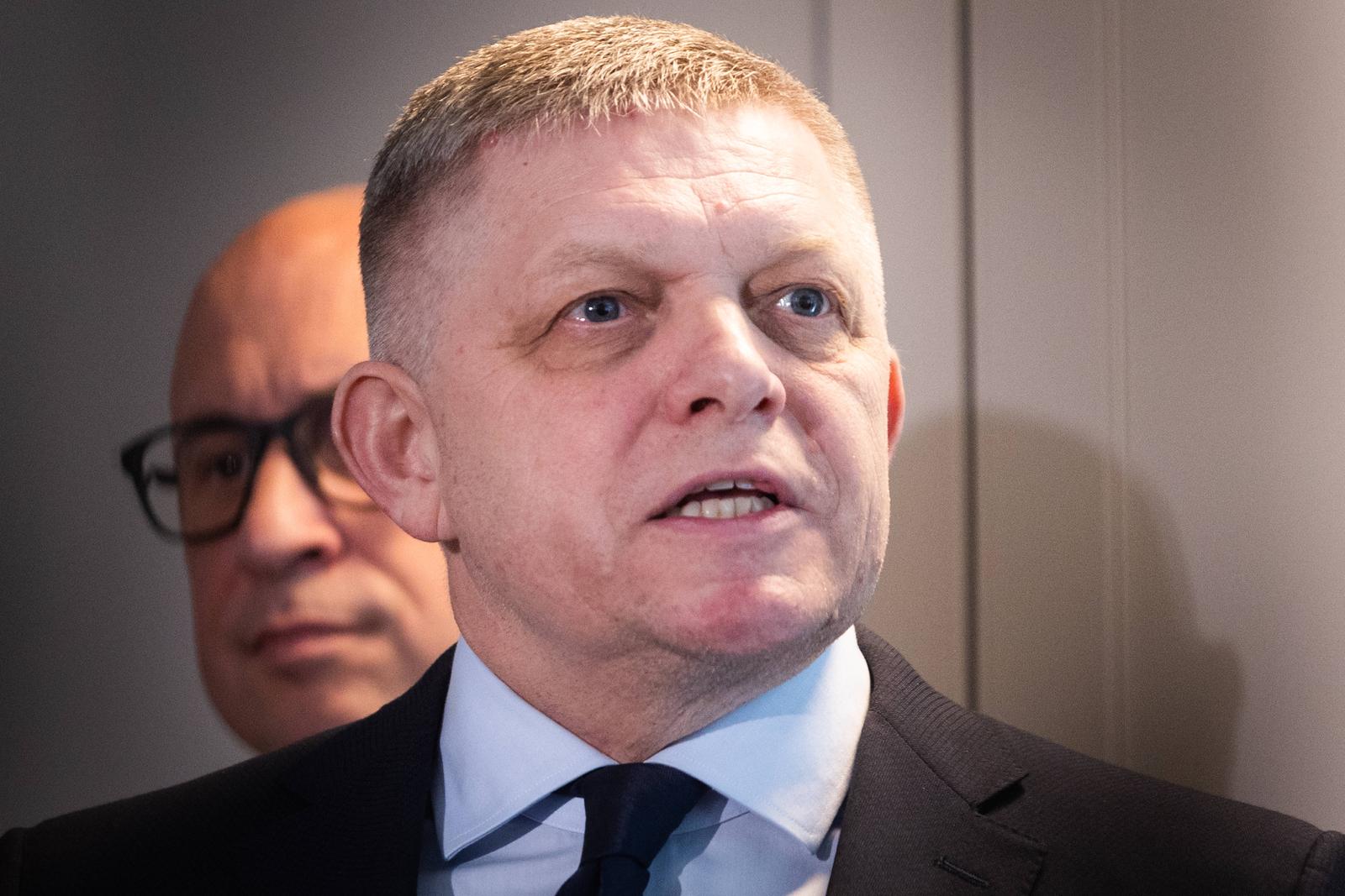 PRESS CONFERENCE PRIME MINISTER SLOVAKIA Press conference of Prime Minister PM of Slovakia Robert Fico on the topic of rental housing. Pictured Prime Minister of the Slovak republic Robert Fico. Copyright: xx svk_pressconference_fico018 Photo: IMAGO/IMAGOSTOCK&PEOPLE