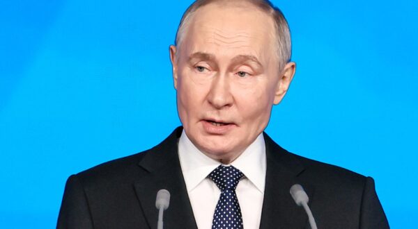 RUSSIA, MOSCOW - DECEMBER 14, 2024: Russia's President Vladimir Putin addresses the 22nd congress of the United Russia party at the Russia National Centre. Sofya Sandurskaya/TASS/Sipa USA Photo: Tass/SIPA USA