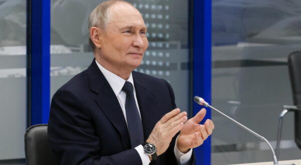 RUSSIA, MURMANSK - MARCH 27, 2025: Russia's President Vladimir Putin visits the Atomflot Marine Operations Headquarters responsible for ensuring safe navigation of the Northern Sea Route. Sergei Karpukhin/TASS/Sipa USA Photo: Tass/SIPA USA