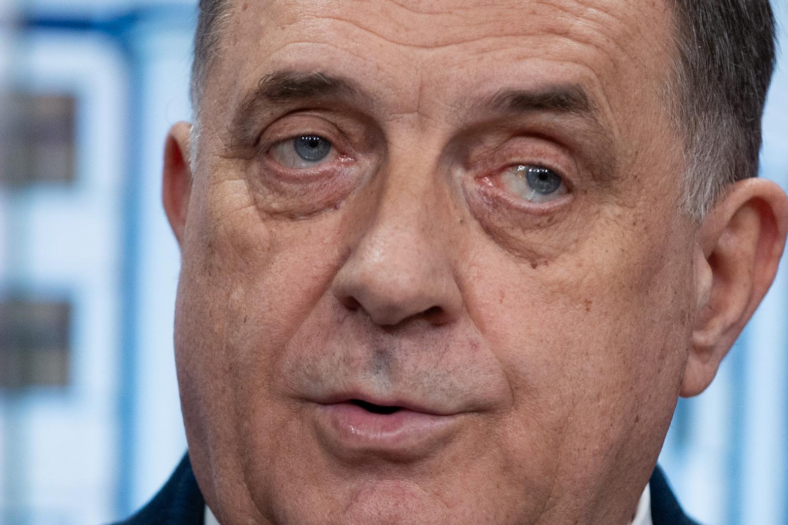 24.03.2025., Banja Luka, Bosna i Hercegovina - Predsjednik Republike Srpske Milorad Dodik odrzao je konferenciju za medije o trenutnoj politickoj i sigurnosnoj situaciji u BiH. Photo: Dejan Rakita/PIXSELL