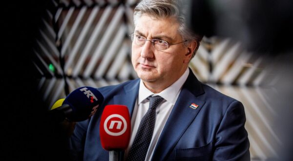 Croatia Prime Minister Andrej Plenkovic pictured during a special European Council summit to discuss continued support for Ukraine and European defence, Thursday 06 March 2025 in Brussels. BELGA PHOTO HATIM KAGHAT **** BELGIUM ONLY **** Photo: HATIM KAGHAT/BELGA