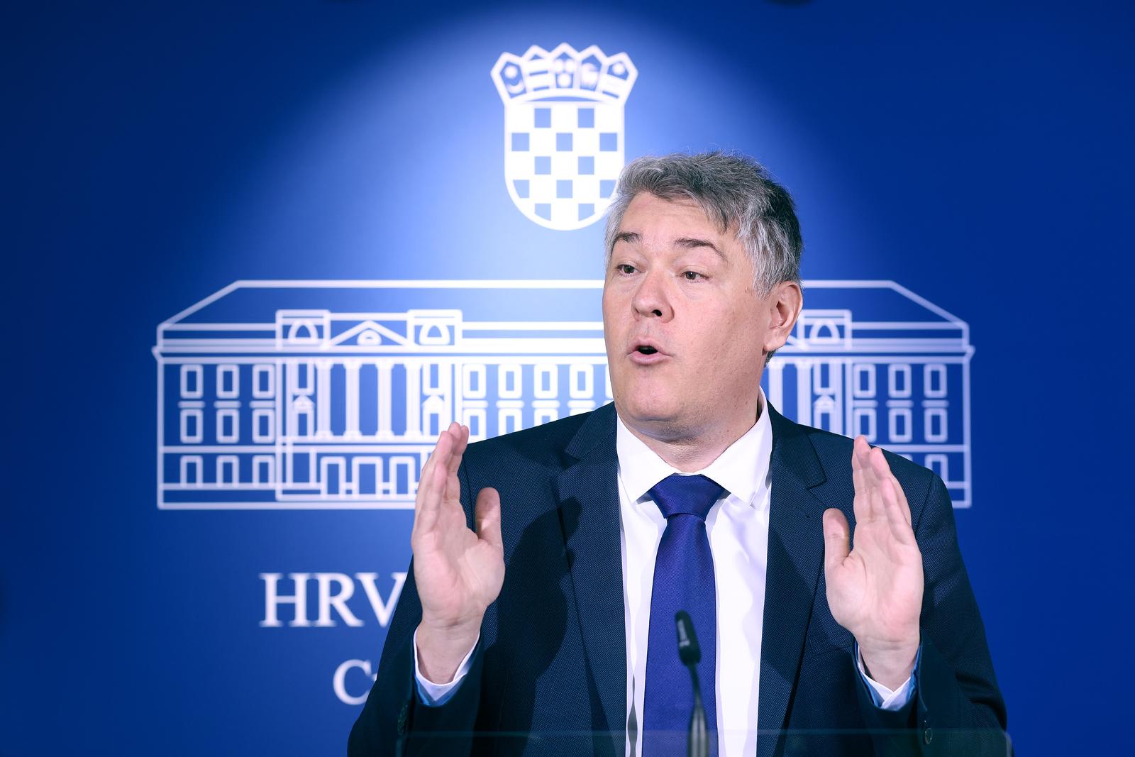 03.04.2025., Zagreb - Na konferenciji za medije odrzanoj u Saboru o uvodjenju carina govorio je Boris Lalovac. Photo: Patrik Macek/PIXSELL