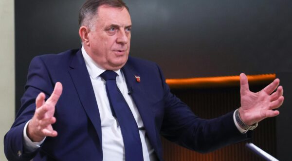 RUSSIA, KAZAN - FEBRUARY 21, 2024: Milorad Dodik, president of Republika Srpska, one of the two entities of Bosnia and Herzegovina, gives an interview to the TASS/Sipa USA Russian News Agency. Kirill Kukhmar/TASS/Sipa USA Photo: Tass/SIPA USA