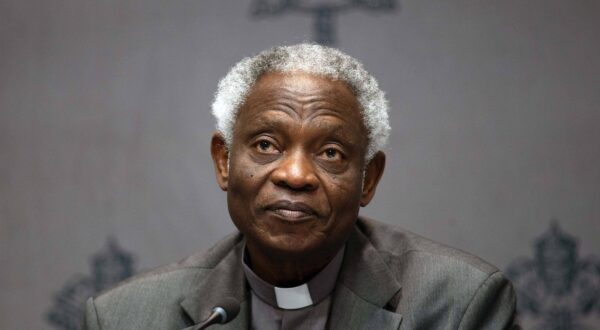 ITALY - PRESS CONFERENCE OF PRESENTATION OF THE EVENT RISKS AND OPPORTUNITIES OF AI FOR CHILDREN AT THE VATICAN - 2025/3/20 Italy, Rome, Vatican, 2025/3/20.Cardinal Peter Kodwo Appiah Turkson, Chancellor of the Pontifical Academies of Sciences and Social Sciences during a Press Conference of presentation of the event Risks and Opportunities of AI for Children: A Common Commitment for Safeguarding Children, organized by the Pontifical Academy of Sciences in collaboration with the World Childhood Foundation and the Institute of Anthropology IADC of the Pontifical Gregorian University EDITORIAL USE ONLY - NO BOOKS Copyright: xALESSIAxGIULIANIx Photo: IMAGO/ALESSIA GIULIANI/IMAGOSTOCK&PEOPLE