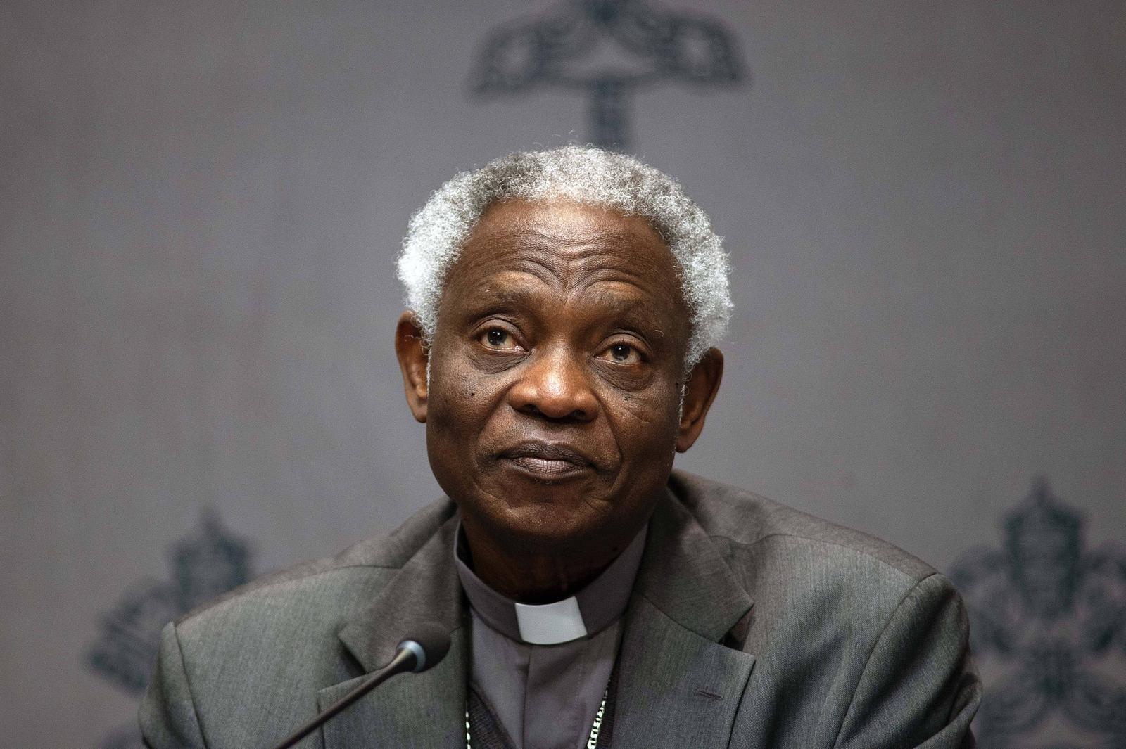 ITALY - PRESS CONFERENCE OF PRESENTATION OF THE EVENT RISKS AND OPPORTUNITIES OF AI FOR CHILDREN AT THE VATICAN - 2025/3/20 Italy, Rome, Vatican, 2025/3/20.Cardinal Peter Kodwo Appiah Turkson, Chancellor of the Pontifical Academies of Sciences and Social Sciences during a Press Conference of presentation of the event Risks and Opportunities of AI for Children: A Common Commitment for Safeguarding Children, organized by the Pontifical Academy of Sciences in collaboration with the World Childhood Foundation and the Institute of Anthropology IADC of the Pontifical Gregorian University EDITORIAL USE ONLY - NO BOOKS Copyright: xALESSIAxGIULIANIx Photo: IMAGO/ALESSIA GIULIANI/IMAGOSTOCK&PEOPLE