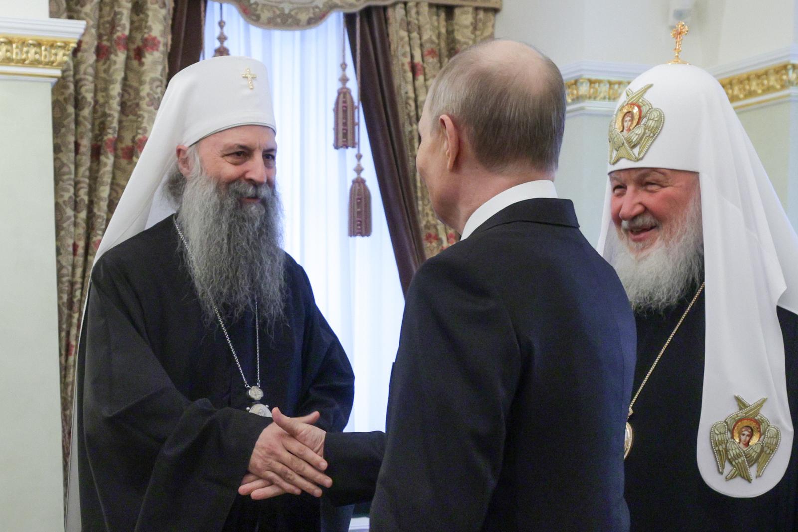 Patrijarh Porfirije s Putinom
