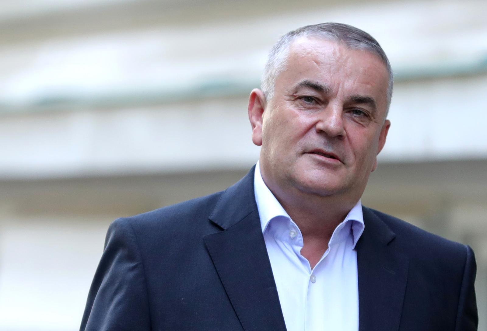 Drago Tadić dolazi na sudjenje na Županijski sud 03.09.2018., Zagreb - Zupanijski sud. Na sudjenju Bozidaru Kalmeti i ostalima u aferi HGK - remorker svjedocio je Drago Tadic. Drago Tadic dolazi na sudjenje.rPhoto: Sanjin Strukic/PIXSELL