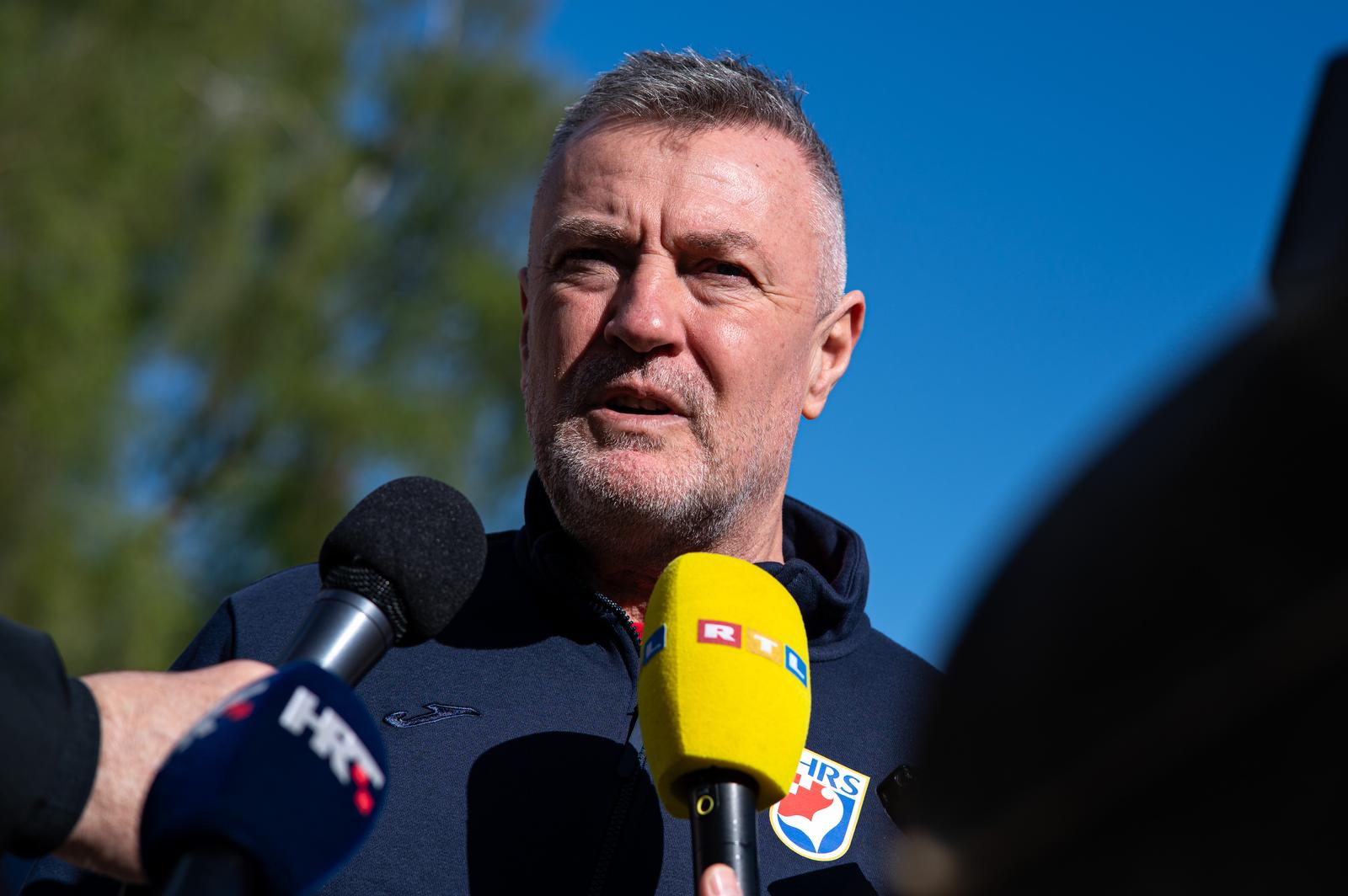 06.04.2025., Trg Kresimira Cosica, Zagreb - Okupljanje hrvatske zenske seniorske reprezentacije za kvalifikacije za Svjetsko prvenstvo. Photo: Luka Antunac/PIXSELL