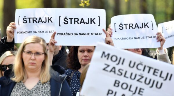 09.04.2025., Varazdin- Konferencija za medije Nezavisnih sindikata povodom provedenog strajka skola na sjeveru Hrvatske. Photo: Vjeran Zganec Rogulja/PIXSELL