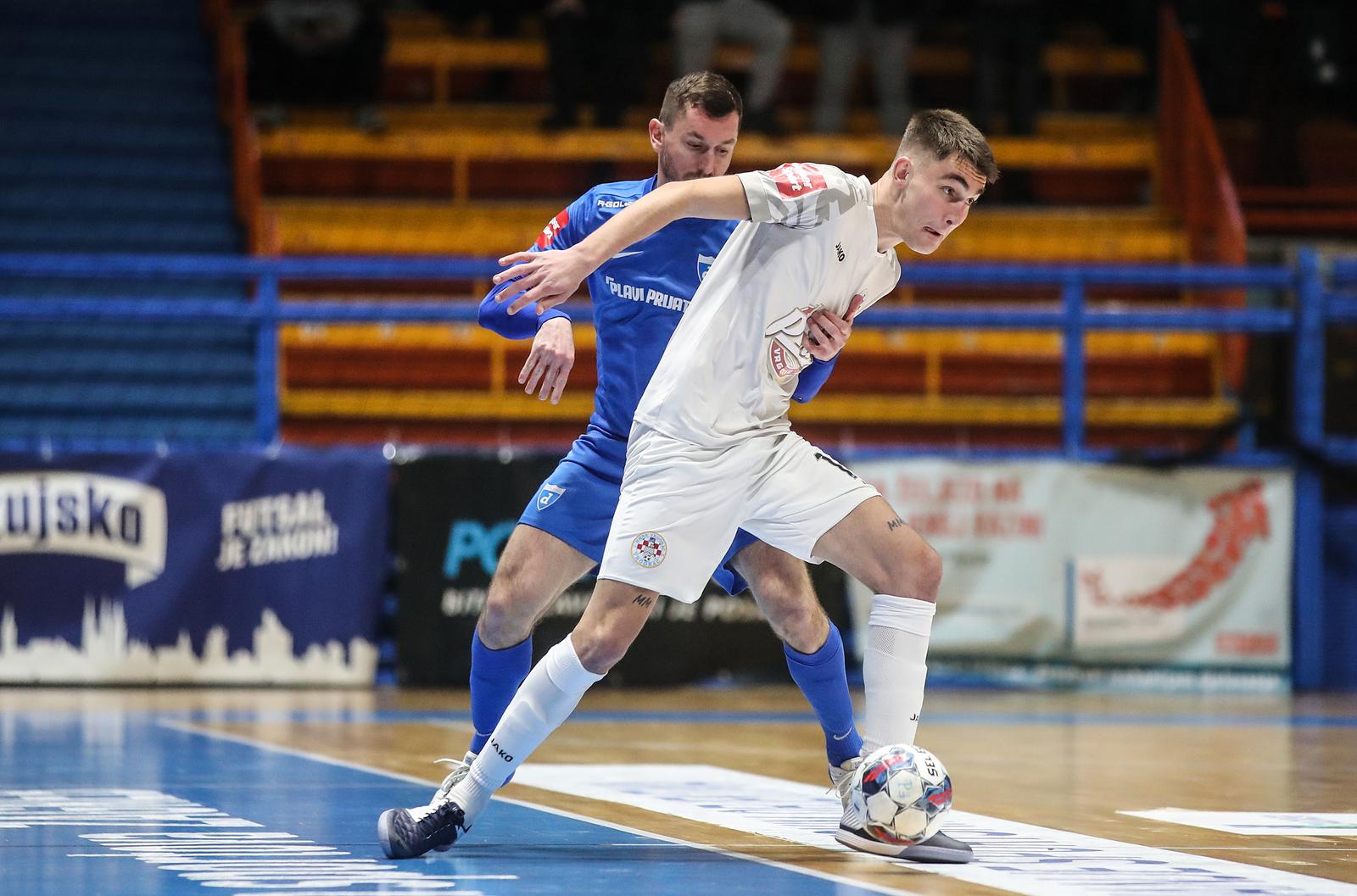 11.02.2024.., Dom sportova, Zagreb - SuperSport 1. Hrvatska malonogometna liga, 14. kolo, MNK Futsal Dinamo - HMNK Vrgorac.  Photo: Slavko Midzor/PIXSELL