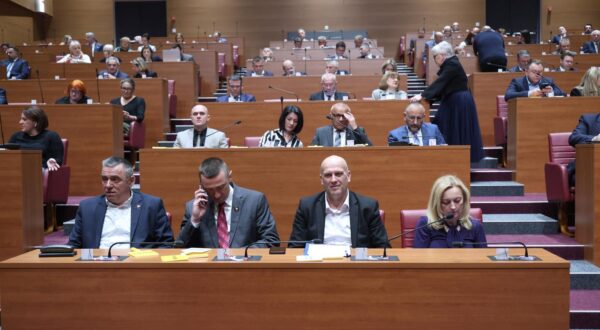 11.04.2025., Zagreb - Sabor je glasovanjem o raspravljenim tockama dnevnog reda zavrsio 5. sjednicu. Nova sjednica poceti se iza Uskrsa. Photo: Patrik Macek/PIXSELL