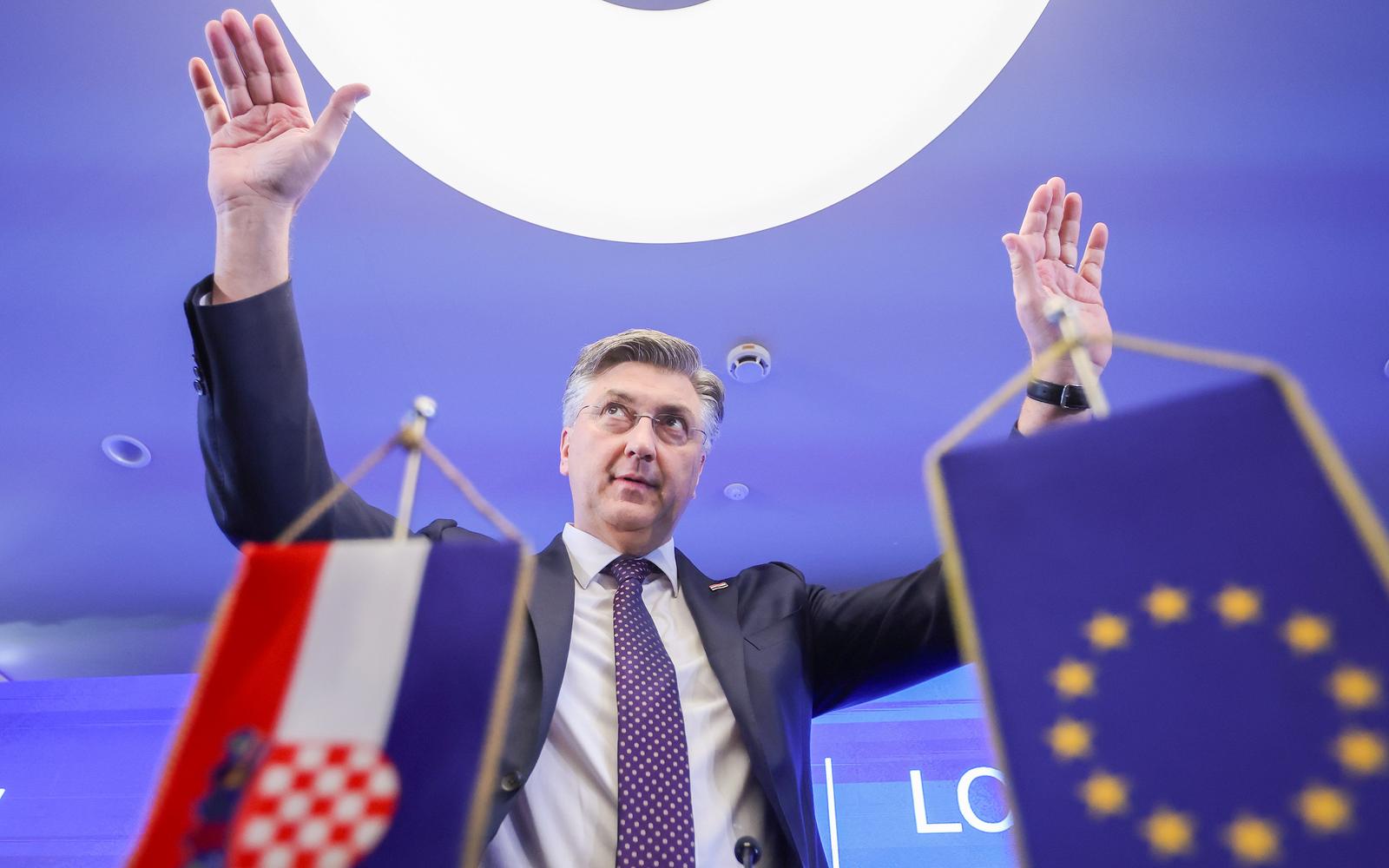 11.04.2025., Zagreb -  Hotel Westin. Sjednica Nacionalnog odbora HDZ-a. Andrej Plenkovic. Photo: Sanjin Strukic/PIXSELL