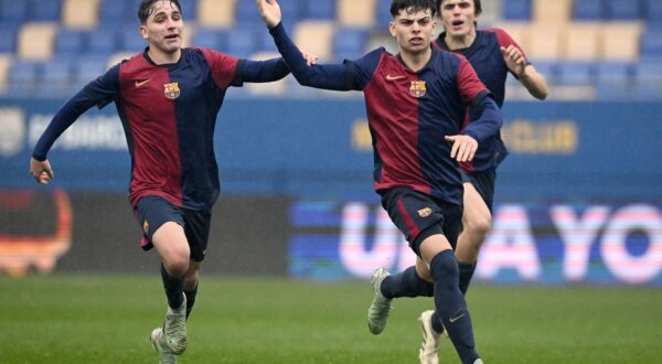 12.02.2025., stadion Johan Cruyff, Sant Joan Despi, Barcelona, Spanjolska - UEFA Liga prvaka mladih, sesnaestina finala, FC Barcelona - GNK Dinamo Zagreb.
 Photo: Marko Lukunic/PIXSELL