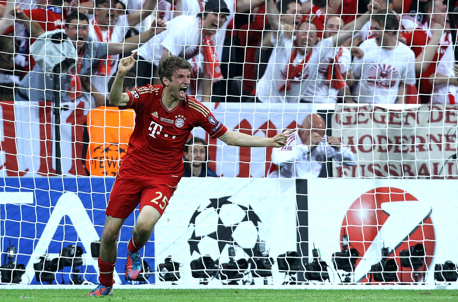 19.05.2012., Muenchen, Njemacka - Finalna utakmica Lige prvaka, FC Bayern Muenchen - Chelsea FC. Chelsea je osvojio Lgu prvaka boljim izvodjenjem jedanaesteraca 5-4, nakon sto je u regularnom dijelu i produzetcima rezultat bio 1-1. Thomas Muller. rPhoto: Goran Stanzl/PIXSELL